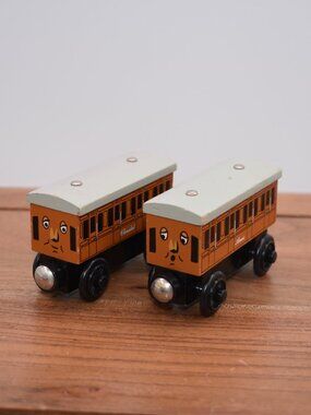 2003 Annie and Clarabel - Thomas & Friends Wooden Railway Train Coaches
